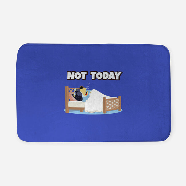 Not Today Bluey-None-Memory Foam-Bath Mat-MaxoArt