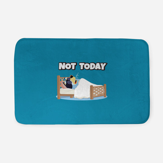 Not Today Bluey-None-Memory Foam-Bath Mat-MaxoArt