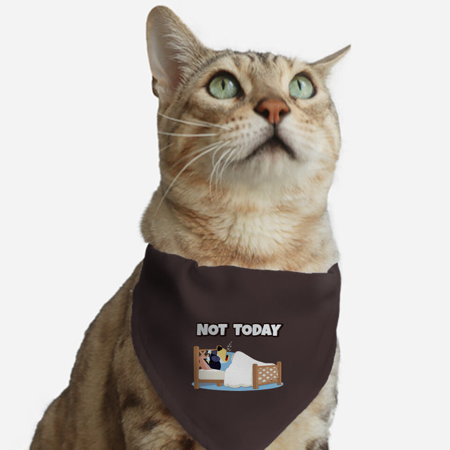 Not Today Bluey-Cat-Adjustable-Pet Collar-MaxoArt