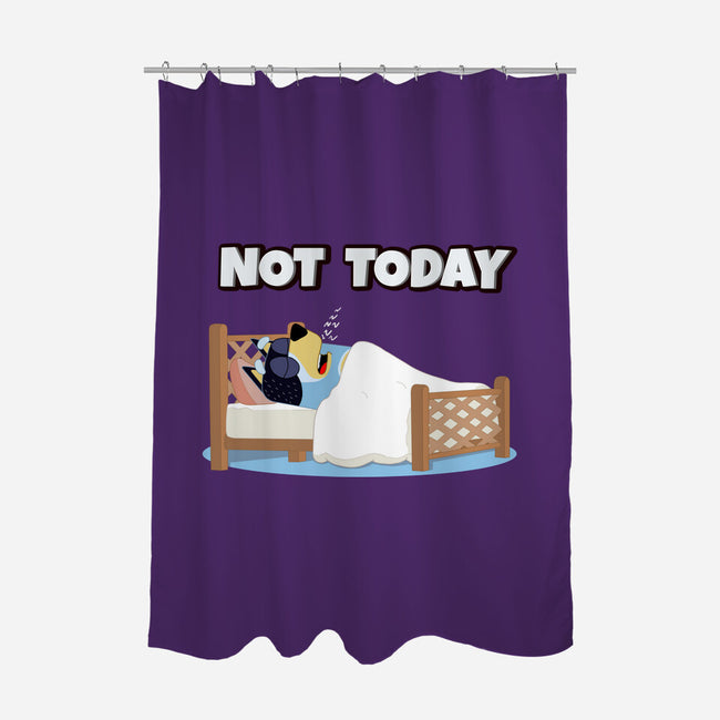 Not Today Bluey-None-Polyester-Shower Curtain-MaxoArt