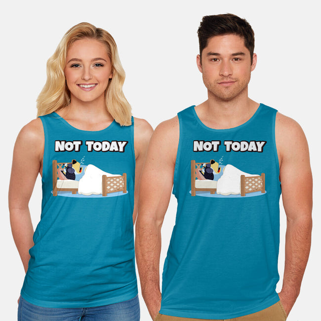 Not Today Bluey-Unisex-Basic-Tank-MaxoArt