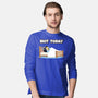 Not Today Bluey-Mens-Long Sleeved-Tee-MaxoArt