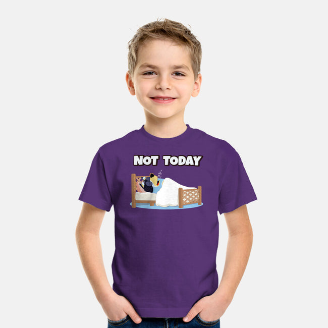 Not Today Bluey-Youth-Basic-Tee-MaxoArt