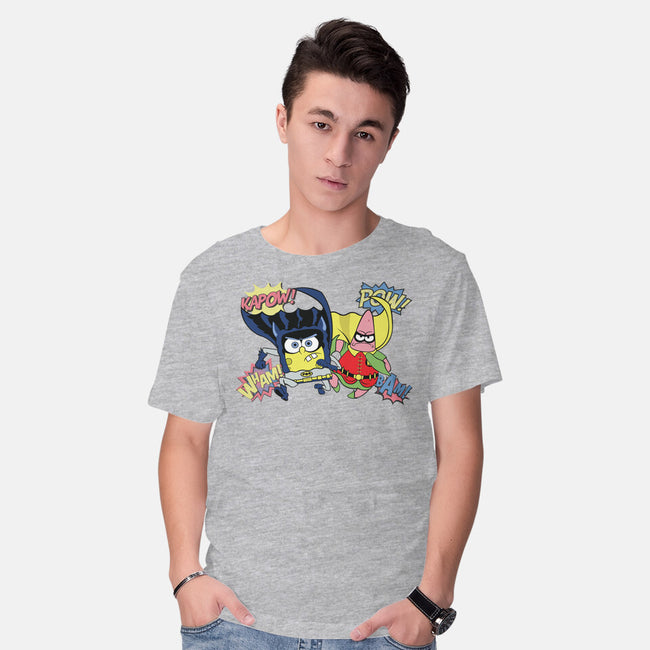 BatBob SquarePants-Mens-Basic-Tee-Foji Kaigon