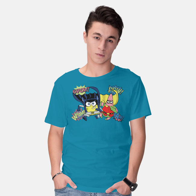 BatBob SquarePants-Mens-Basic-Tee-Foji Kaigon