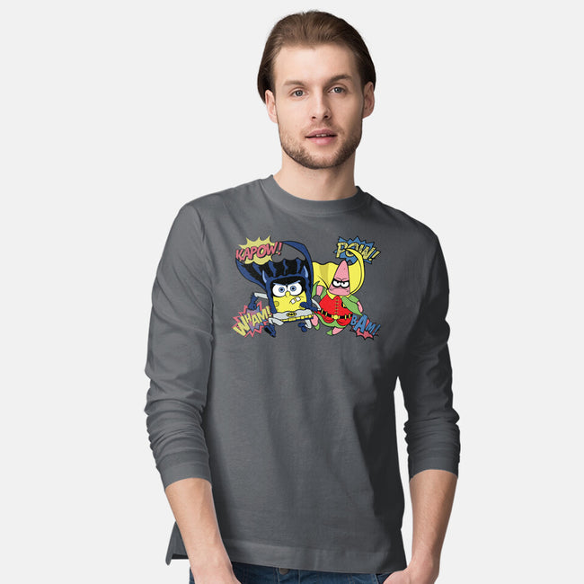 BatBob SquarePants-Mens-Long Sleeved-Tee-Foji Kaigon