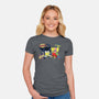 BatBob SquarePants-Womens-Fitted-Tee-Foji Kaigon