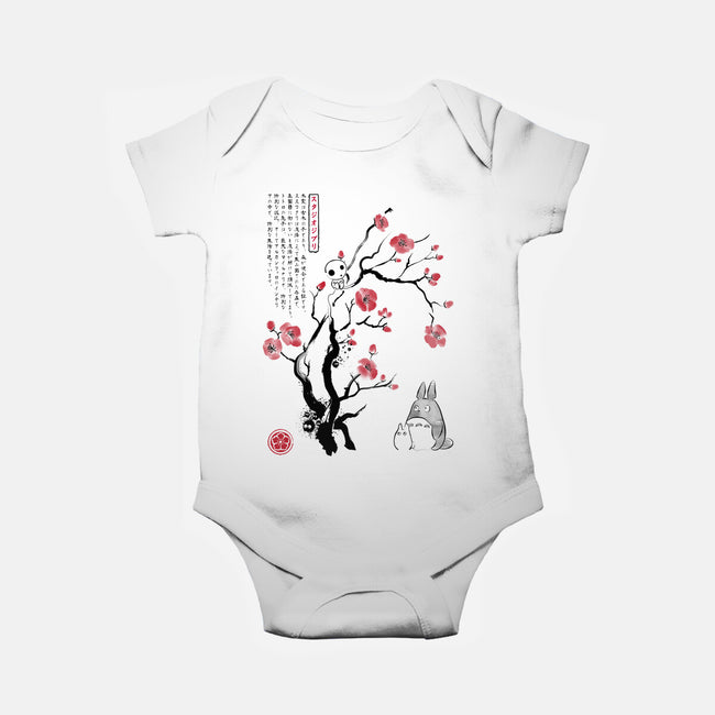 Spirits Sumi-e-Baby-Basic-Onesie-DrMonekers