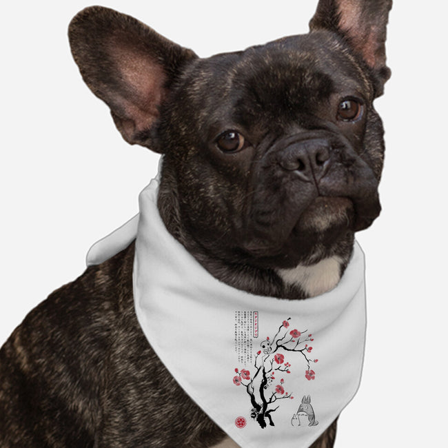 Spirits Sumi-e-Dog-Bandana-Pet Collar-DrMonekers