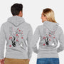 Spirits Sumi-e-Unisex-Zip-Up-Sweatshirt-DrMonekers