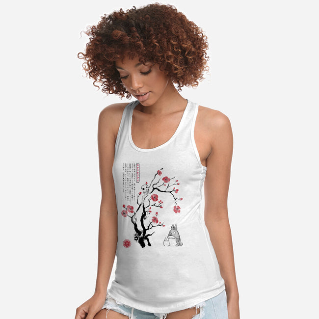 Spirits Sumi-e-Womens-Racerback-Tank-DrMonekers