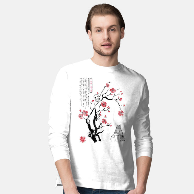 Spirits Sumi-e-Mens-Long Sleeved-Tee-DrMonekers