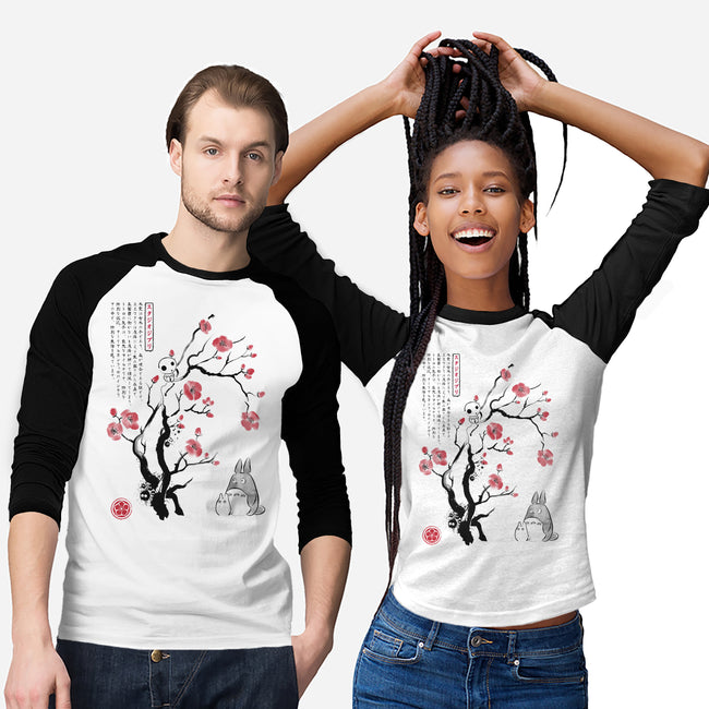 Spirits Sumi-e-Unisex-Baseball-Tee-DrMonekers