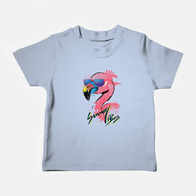 Summer Vibes-Baby-Basic-Tee-DrMonekers