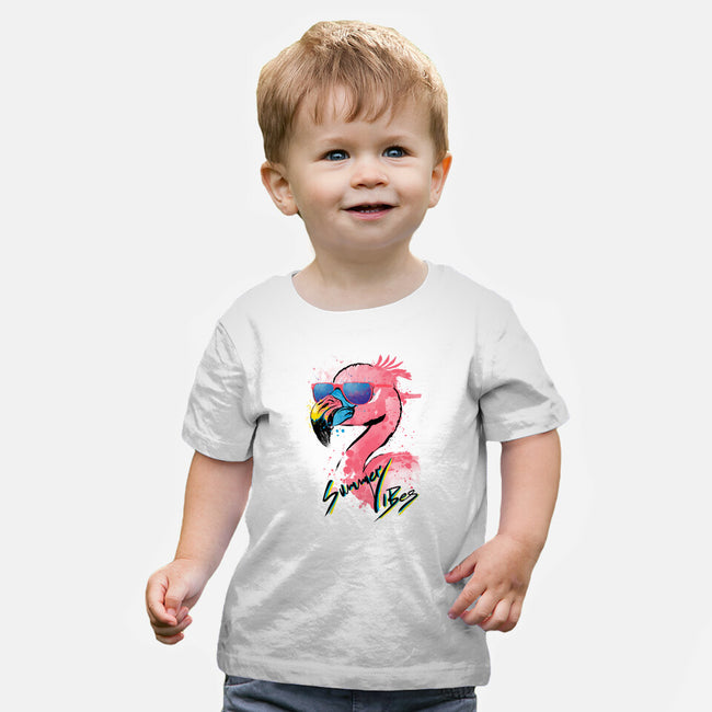 Summer Vibes-Baby-Basic-Tee-DrMonekers