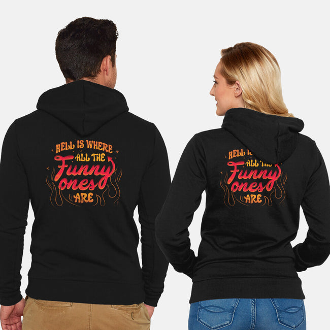 The Funny Ones-Unisex-Zip-Up-Sweatshirt-tobefonseca