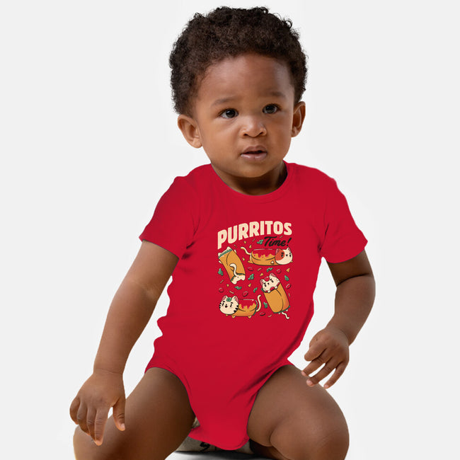 Purritos Time-Baby-Basic-Onesie-tobefonseca