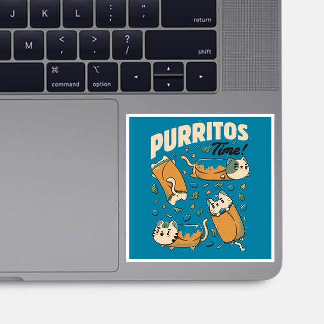 Purritos Time-None-Glossy-Sticker-tobefonseca