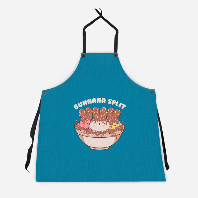 Bunny Banana Split-Unisex-Kitchen-Apron-tobefonseca