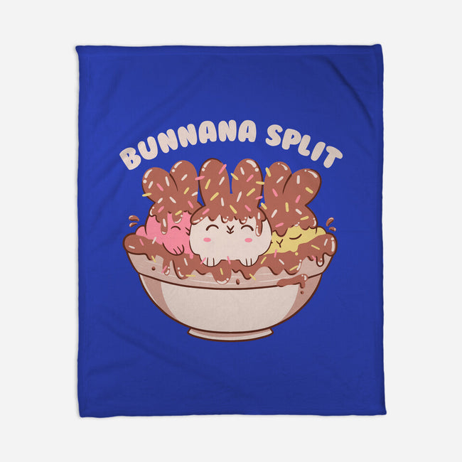 Bunny Banana Split-None-Fleece-Blanket-tobefonseca