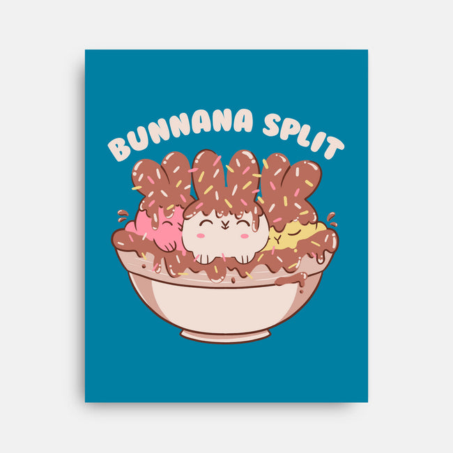 Bunny Banana Split-None-Stretched-Canvas-tobefonseca