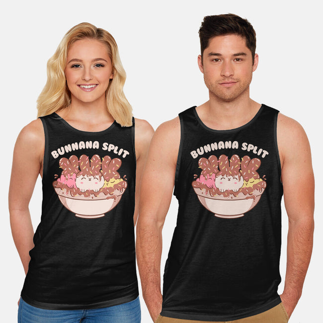 Bunny Banana Split-Unisex-Basic-Tank-tobefonseca