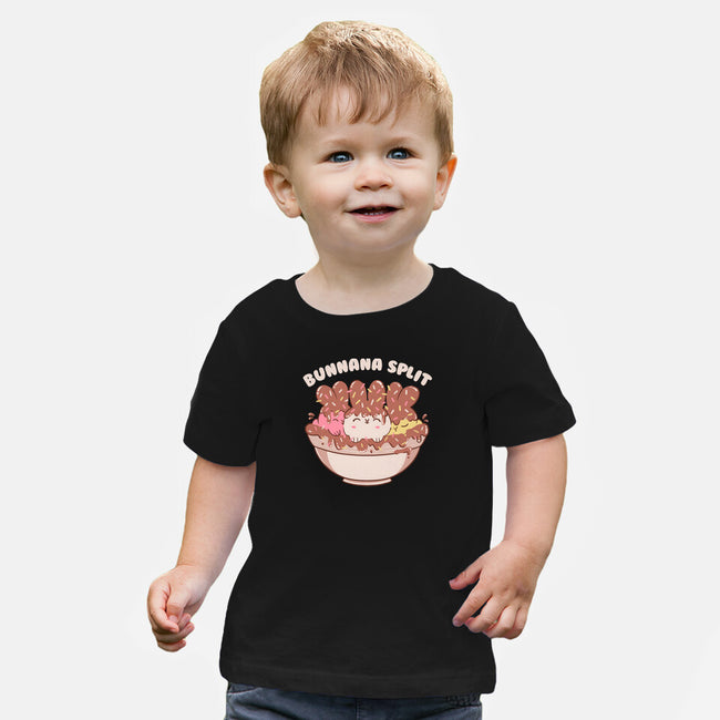 Bunny Banana Split-Baby-Basic-Tee-tobefonseca