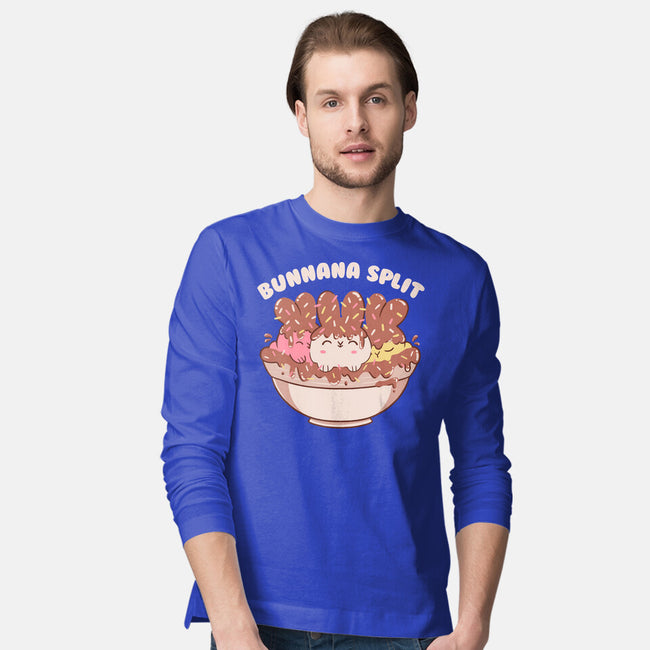 Bunny Banana Split-Mens-Long Sleeved-Tee-tobefonseca