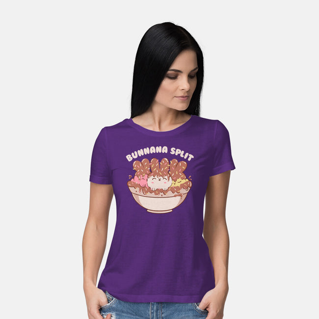 Bunny Banana Split-Womens-Basic-Tee-tobefonseca