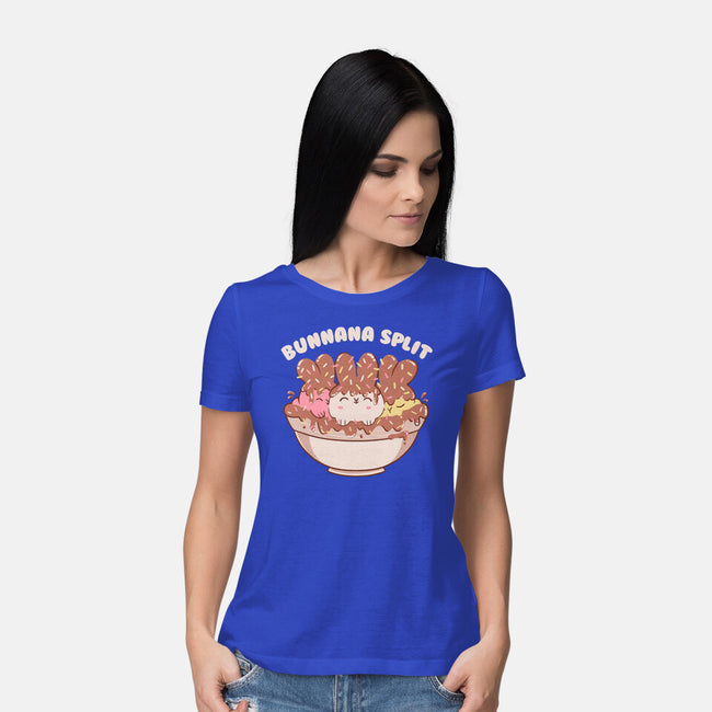 Bunny Banana Split-Womens-Basic-Tee-tobefonseca