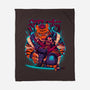 Cyber Samurai Tiger-None-Fleece-Blanket-Bruno Mota