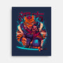 Cyber Samurai Tiger-None-Stretched-Canvas-Bruno Mota