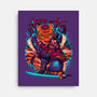 Cyber Samurai Tiger-None-Stretched-Canvas-Bruno Mota