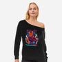 Cyber Samurai Tiger-Womens-Off Shoulder-Sweatshirt-Bruno Mota