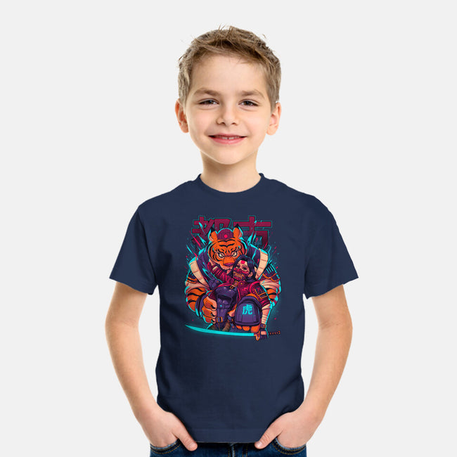 Cyber Samurai Tiger-Youth-Basic-Tee-Bruno Mota