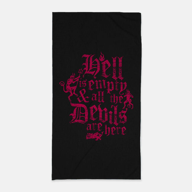 All The Devils Are Here-None-Beach-Towel-Nemons