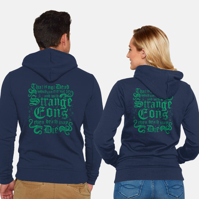 Strange Eons-Unisex-Zip-Up-Sweatshirt-Nemons