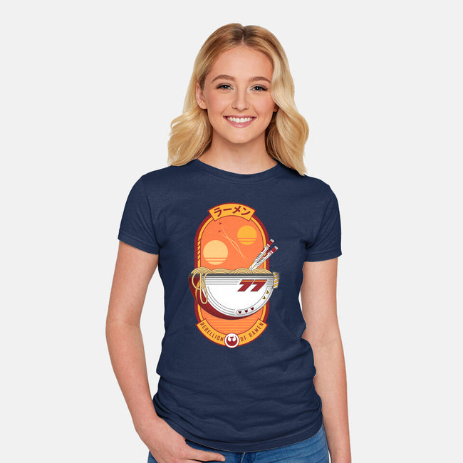 Rebellion Of Ramen-Womens-Fitted-Tee-sachpica