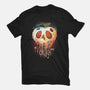 Creepy Apple-Womens-Basic-Tee-Vallina84