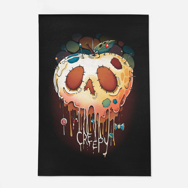 Creepy Apple-None-Outdoor-Rug-Vallina84