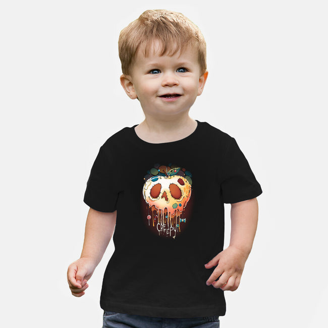 Creepy Apple-Baby-Basic-Tee-Vallina84