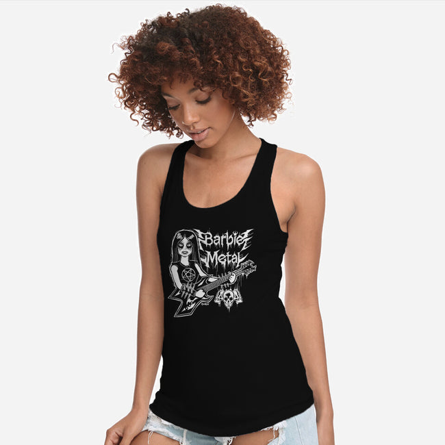 Barbie Metal-Womens-Racerback-Tank-Andriu