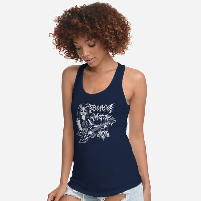 Barbie Metal-Womens-Racerback-Tank-Andriu