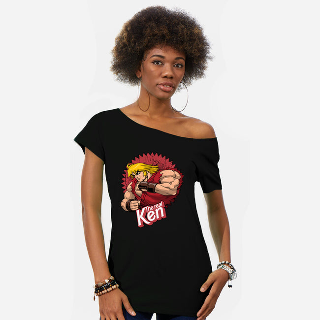 The Real Ken-Womens-Off Shoulder-Tee-Tronyx79