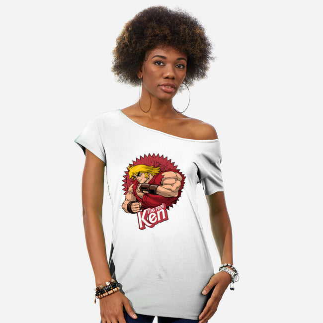 The Real Ken-Womens-Off Shoulder-Tee-Tronyx79