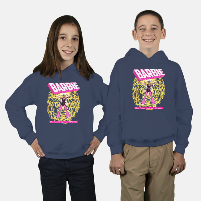 Dark Barbie-Youth-Pullover-Sweatshirt-MarianoSan