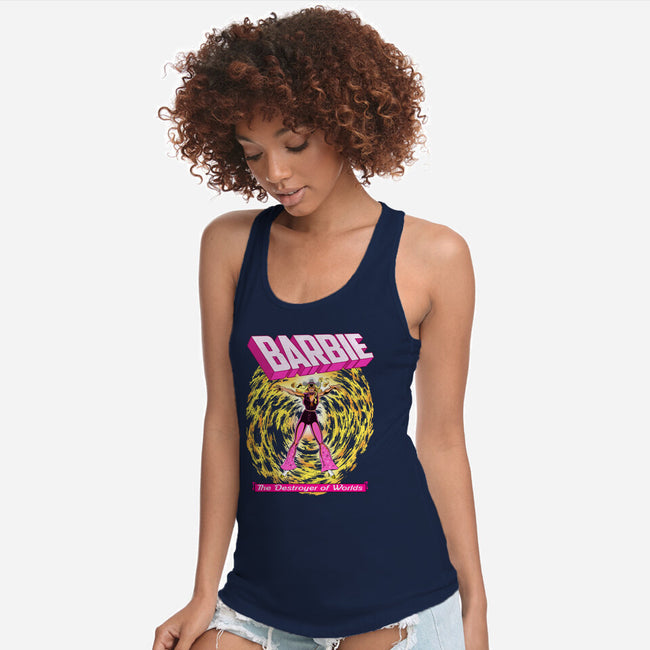 Dark Barbie-Womens-Racerback-Tank-MarianoSan