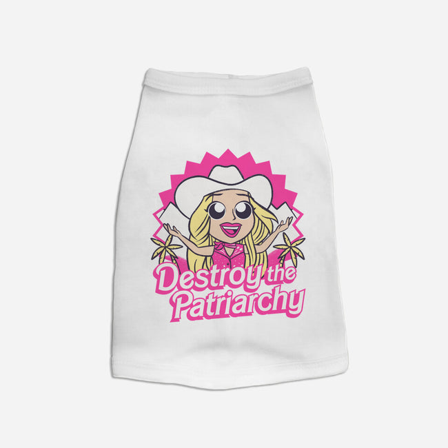 Destroy The Patriarchy-Cat-Basic-Pet Tank-Aarons Art Room