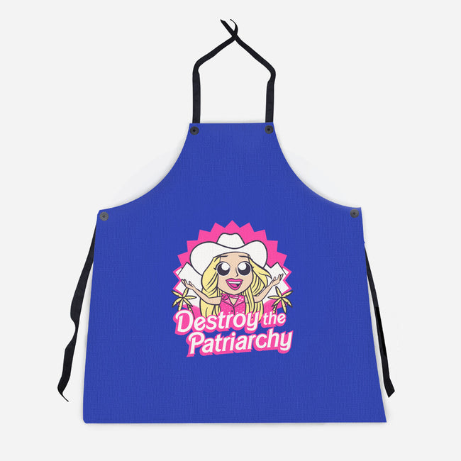 Destroy The Patriarchy-Unisex-Kitchen-Apron-Aarons Art Room