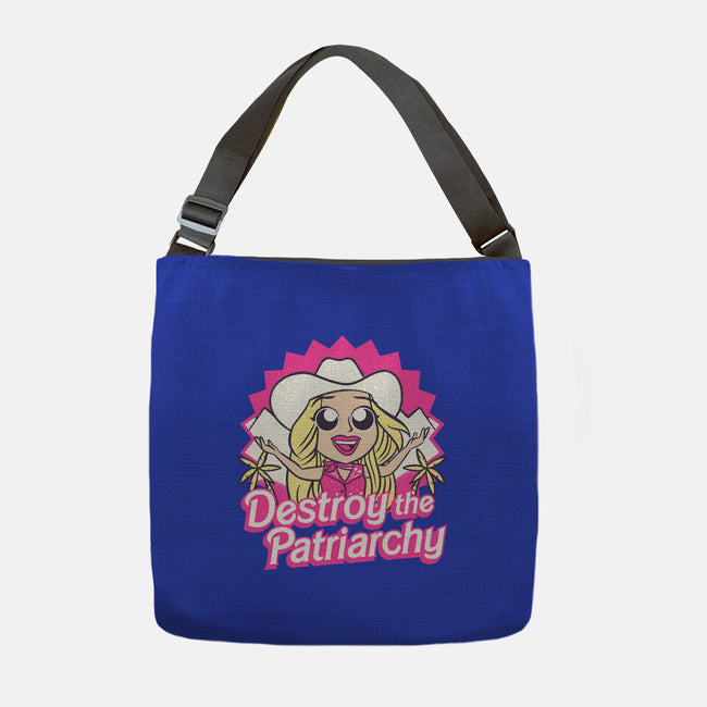 Destroy The Patriarchy-None-Adjustable Tote-Bag-Aarons Art Room